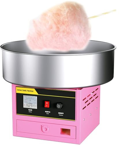 CWCQGH Machine à Barbe à Papa Commerciale 1200 W, Machine à Barbe à Papa Professionnelle, Machine à Barbe à Papa électrique pour fêtes d'anniversaire et fêtes de Famille