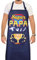 DPKOW Lustige Männer Geschenk Super Papa Grillschürze Vatertagsgeschenk, Kochschürze Herren Geschenk Papa Geburtstagsgeschenk, Einstellbarer Schürze mit Tasche, Wasserdicht, BESTER PAPA DER WELT
