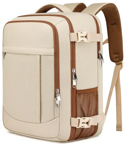 LIGSAN Zaino da Viaggio Aereo 40x30x20cm 24L per Ryanair, Bagaglio a Mano con Scomparto Impermeabile e Tasca Antifurto, Zaino per Laptop 15.6 Pollici Donna per Viaggi e Lavoro