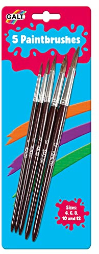 Galt Toys, Five Paint Brushes, Childrens Paint Brushes, Ages 6 Years Plus