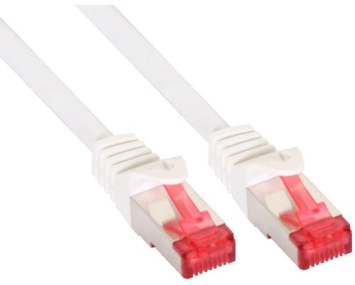 InLine Patchkabel, S/FTP (PiMf), Cat.6, Weiss, 30m