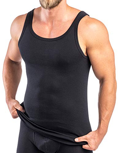 HERMKO 3000 Herren Tank Top 100% Bio-Baumwolle in Feinripp, Unterhemd, Muskel Shirt Made in EU