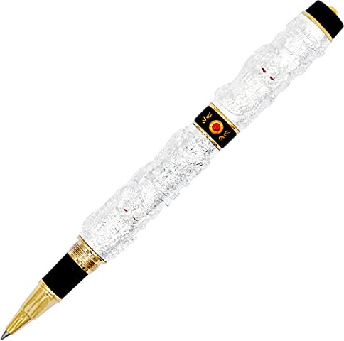 Jinhao argento Double Dragon penna a sfera con il nero
