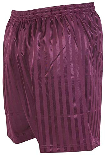 Precision Striped Continental Football Shorts Adult -Maroon-DS