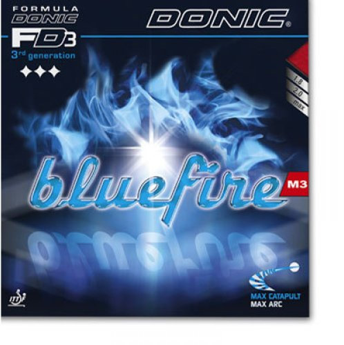 DONIC Bluefire M3 (rot / 2,0 mm) - Topspinspiel - Tischtennisball - 1 Stück
