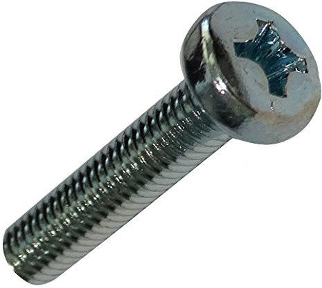 AERZETIX - C18798-25 x Bolzen - Linsenkopfschrauben - Zylinderkopfschrauben - M4x20mm - DIN 7985A - Verzinkter Stahl - Fußabdruck PH2 kreuzförmig