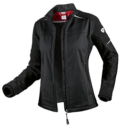 BP 1995-570-32-L Funktionelle Arbeitsjacke für Frauen, Gefütterter Stehkragen und Frontreißverschluss , 270,00 g/m² Stoffmischung, schwarz, L