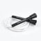 RUSH ATHLETICS Speed Rope schwarz/weiß – Springseil, ideal für Boxen, MMA, Cardio, Fitness, Training, Geschwindigkeit, verstellbar, 3,4 m Springseil