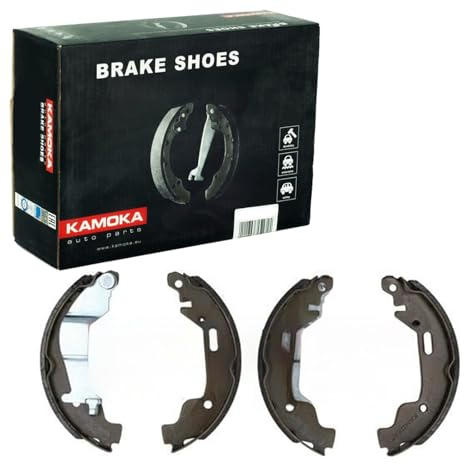 KAMOKA Bremsbacken Satz für Trommelbremse Hinten mit Hebel Kompatibel mit OPEL AGILA A H00 180mm JQ202043 | JQ202043 Kompatibel mit Agila A (H00)