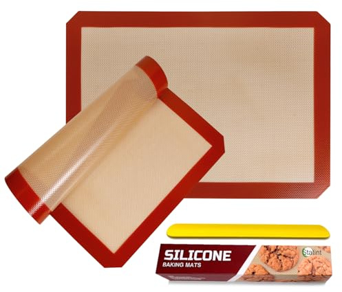 STATINT Silicone Baking Mat, Nonstick Half Sheet Baking Mat, Set of 2