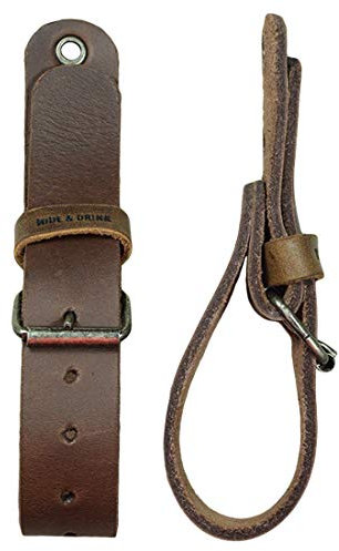 Leather Wall Hanging Straps, Set of 2, Buckle Closure for Axes, Hatchets & Tools, Heavy Duty Tool Hangers, Garage Storage Organization, Axe Mount Holders, Hang Accessories for Men, Organizer Hooks