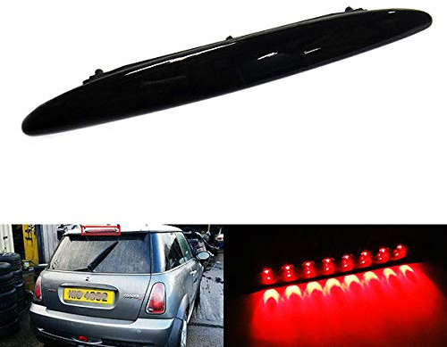 Black Smoked Lens LED Rear High Level Centre Third Brake Stop Light For 2001-06 Mini Cooper Hatch R50 R53
