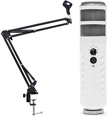 Rode Podcaster MKII USB Mikrofon + keepdrum NB35 Gelenkarm Tisch-Mikrofonarm