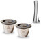Moonizip Zéro Déchet - Capsules de café Rechargeables en INOX compatibles avec Nespresso (2 Capsules + 1 tasseur) + Ebook Offert en français