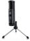 LIAM & DAAN - USB Podcast Condenser Microphone - PC Microphone with Monitor Function - 192 kHz - Microphone Stand - 20 Hz to 20 kHz - Rotary Control Micro Control - Monitoring Real-time Control