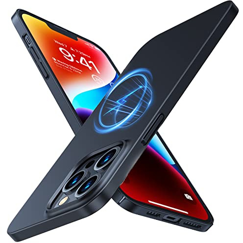 TORRAS 2023 Neueste für iPhone 12 Hülle, iPhone 12 Pro Hülle für MagSafe [TOP Magnetische] Handyhülle iPhone 12/12 Pro Case Stoßfest Hülle iPhone 12/12 Pro Schutzhülle Schwarz, OriginFit-Mag