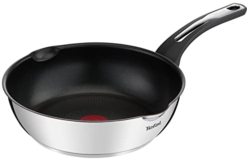 Tefal Emotion Sauteuse 26 cm + couvercle verre, 4 L, Revêtement antiadhésif, Garantie10 ans, Base épaisse, Diffusion de chaleur homogène, Thermo-Signal, Elégance, Poignée robuste, Induction E3003304