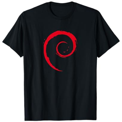 Linux-Liebhaber-T-Shirt Debian Spiral Logo Open-Source-Betriebssystem T-Shirt