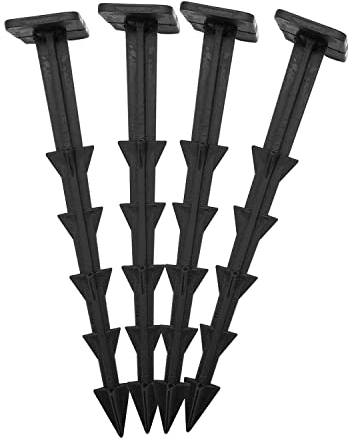 Greenerba© - Lot de 25 Piquets de Fixation en Plastique – Qualité Premium – Résistants à l’Humidité et aux Températures de -30°C à +80°C – pour Toile de Paillage, Bâche, Géotextile et Filet