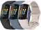 TopPerfekt Bands Compatible with Fitbit Charge 5, Adjustable Soft Silicone Sport Replacement Watch Band Straps Wristbands Bracelet for Charge 5 Activity Tracker Women Men (3BlackMoon whiteSteel