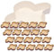 FAH - Stampo per Colomba (20 pz - 750 gr) - Forme per Colomba in Carta di Pura Cellulosa in Microonda Ideale per l’uso in Forno, Monouso ad Alta Densità, Resistente al Calore 200°C