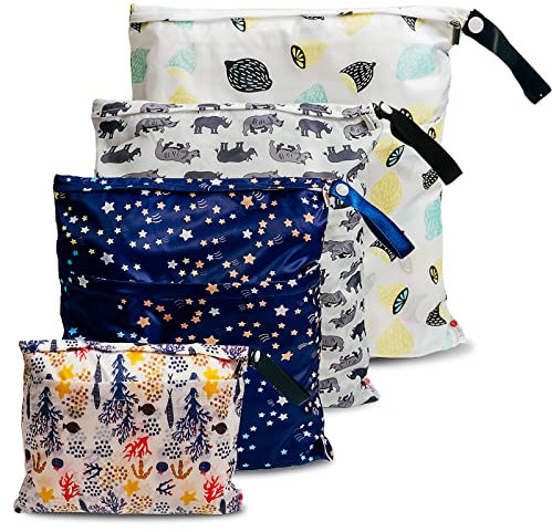 Joyo Roy Nappy Organiser - Large Wet Dry Bag for Cloth Nappies - Waterproof Zip Bag