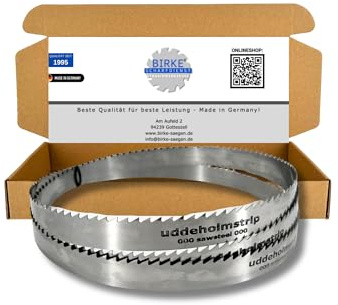Bandsägeblätter Uddeholm Schwedenstahl 2520-3500mm Breite 20mm für Holz (3380mm x 20mm x 0,5mm ZT6mm)