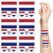 Geluode Temporäre Tattoos mit Niederländischer Flagge, 10 Blatt Nationalflaggen-Gesichtstattoo-Aufkleber für internationale Wettbewerbe der Weltmeisterschaft und des Europapokals