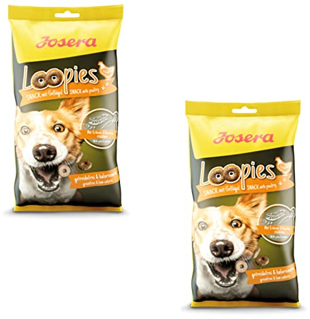 Josera Loopies Geflügel - Leckerlis für Hunde - Doppelpack - 2 x 150 g