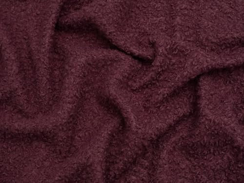 Minerva Boucle Strukturbeschichtungsstoff, malvenfarben, Meterware