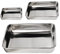 ZOENHOU Juego de 3 bandejas para hornear, bandejas grandes antiadherentes de acero inoxidable, bandeja rectangular para servir galletas, bandeja profesional para horno tostador lavavajillas