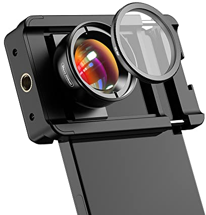 APEXEL Makro-Objektiv für iPhone, 100 mm Makrolinse Handy + CPL-Filter, Makro-Objektivaufsatz für iPhone/Samsung Galaxy/Oneplus