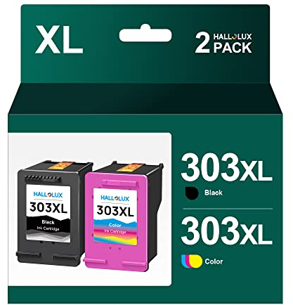 HALLOLUX 303 XL 303XL Kompatible für HP 303 Druckerpatronen Multipack für HP Envy Inspire 7900e Series Druckerpatronen 303 für HP Envy 7830 Druckerpatronen 6230 6232 6234 6220 7130 7134 (2er-Pack)