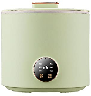 Olla Arrocera Pequeña, Con Cuenco De Cerámica Y Tapa De Acero Inoxidable, Arrocera Eléctrica De 1,6 L For Apartamento/cocina Pequeña/dormitorio Universitario/viaje En Caravana ( Color : Green )