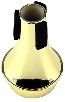 Curqia Gold Trompete Mute ABS Trompete Mute Schalldämpfer Leichter Übungsstumm, 1 Packung