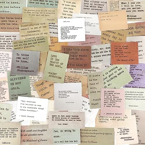 180 Stück Scrapbooking Sticker Aesthetic, Scrapbooking Aufkleber Motivierende, Inspirational Positive Vintage Wasserdicht Selbstklebende Sticker Set Für DIY Scrapbooking Album Journaling Laptop