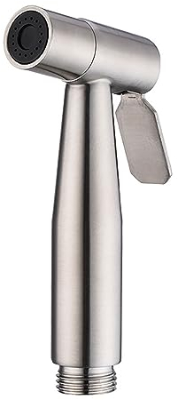 Hand Held Bidet Sprayer - Stainless Steel Bathroom Shattaf for Toilet Cleaning, Pet Bath, Personal Hygiene (Sprayer Head Only)