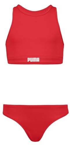Puma Ensemble Bikini et Short pour Fille, Rose, 128 cm