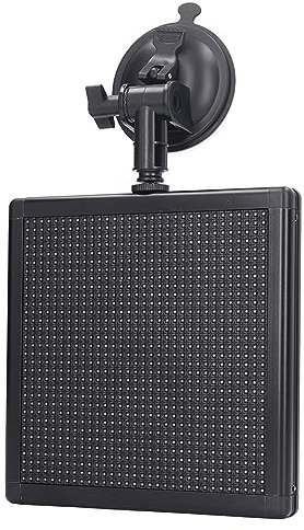 Panneau De Voiture LED WIFI, Panneau De Signalisation De Voiture 185 X 185 Mm, écran LED, Contrôle Par Application, Affichage D'expression Programmable, Pour Pare-brise Arrière 12 V Universel