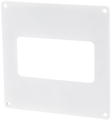 Wandplatte für Flachkanäle 60x204 Flachkanal Luftrohre Lüftungssystem Heizung Kühlung PVC Lüftungselement Wandflansch Montagerahm für Wandanschluss Weiß