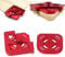 Agatige Router Template, Corner Routing Guide Set Handheld Router Aluminium Alloy Round Corner Radius Routing Templates Corner Radius Jig Tool Set Kit for Woodworking