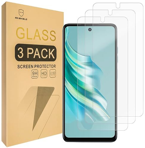 Mr.Shield Verre Trempé compatible avec Tecno Spark 20 [Lot de 3] Film Protecteur d'écran Vitre Protecteur 9H Dureté