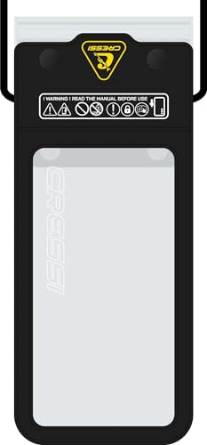CRESSI Jimmy Phone Case, Custodia Impermeabile Morbida per Cellulare Unisex Adulto, Nero, 7''