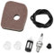 eMagTech 1 Set Laubbläser-Luftfilter-Set Luftfilter-Service-Set 42411201800 Kompatibel mit STIHL BG56 BG56C SH56C Laubbläser-Luftfilter-Zubehör