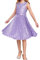 GRACE KARIN Mädchen Partykleid A-Linie Pailletten Kleid Midi Sommerkleid Festlich Swing Kleid 7-8 Jahre/Lila -5