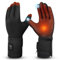 V.Step Elektrische Beheizbare Handschuhe Liner, Wiederaufladbar Beheizte Handschuhe, Touchscreen Heizhandschuhe Winterhandschuhe, 3 Stufige Heizung, Verstellbares Handgelenk für Outdoor, Size S