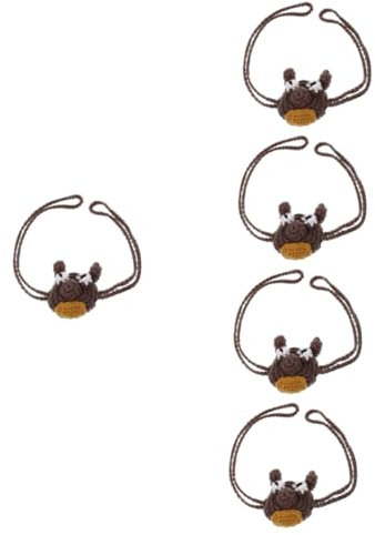 FRCOLOR 5 Pièces Cache Anti Nez Couvre-nez Anti-poussière Cache-nez D'hiver Chaussette Nasale Cache-nez En Tricot Cache-nez En Laine Nez Masques Neige Chauffe-nez Fil Acrylique Coffee