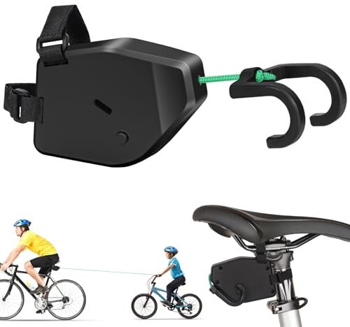Gaethra Corda Traino Bici Bambino, 2.5 M Elastica Portatile Traino Bici Bambini, Universale, Retrattile, Capacità Di Carico Di 550 lb Per Bambini, Mountain Bike, Bicicletta Da Strada
