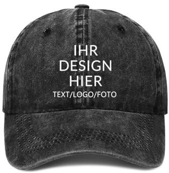 ERICAT personalisiert Cap personalisierte Basecap personalisiertes Baseball Cap mit Foto –selbst gestalten mit Ihrem Logo Kappe, Unisex-Trucker-Kappe Mesh Cap