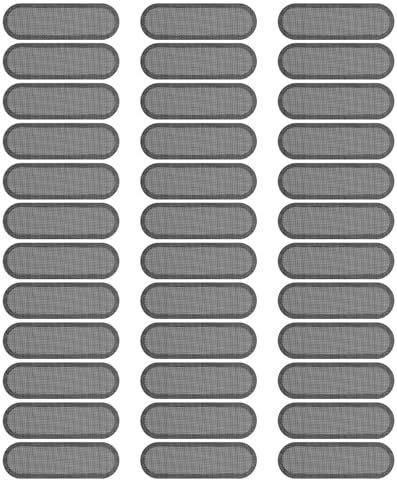 PATIKIL Phone Dustproof Net Stickers, 40 Pcs Phone Speaker Anti Dust Protector Cover Universal Speaker Mesh Sticker for Mobile (0.87x0.28), Black
